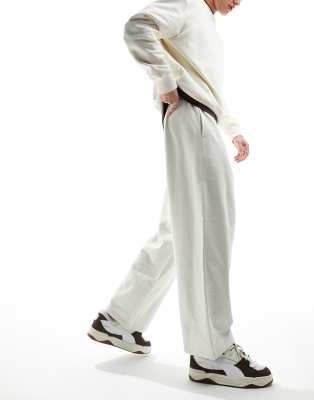 ASOS DESIGN balloon leg pants in gray