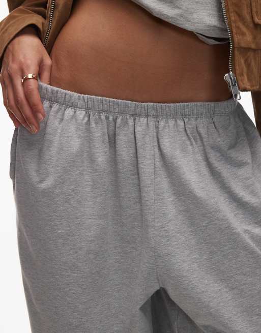 ASOS DESIGN balloon leg pants in heather gray