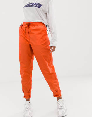 orange jogger sweatpants