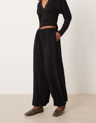 Asos Design Balloon Pants In Black