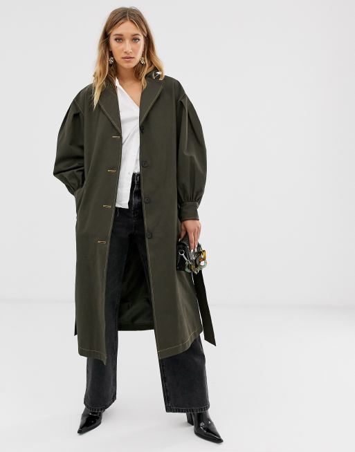 Imra balloon sleeve on sale trench