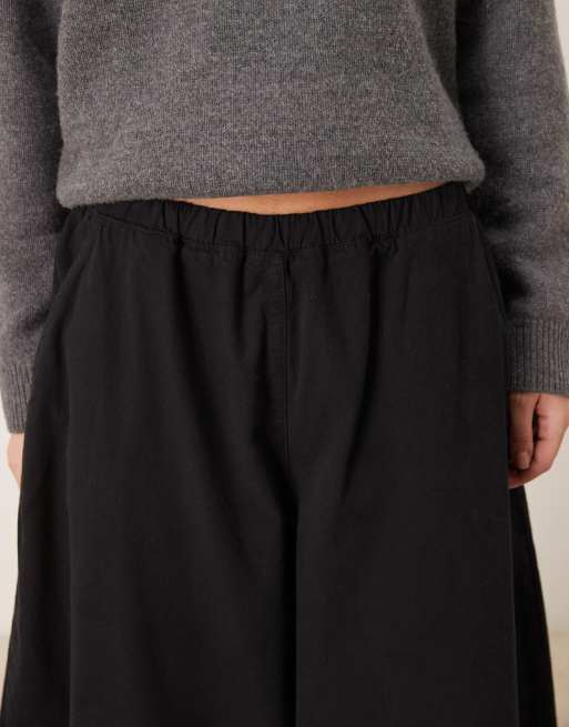 ASOS DESIGN balloon trousers in black, 4 of 5