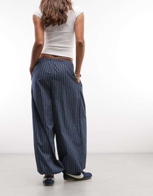 ASOS DESIGN balloon trousers in check, 3 of 5