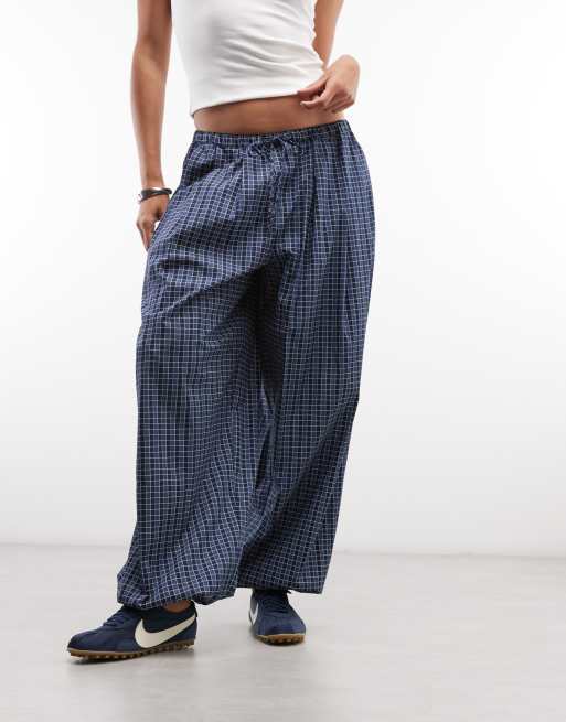 ASOS DESIGN balloon trousers in check, 5 of 5