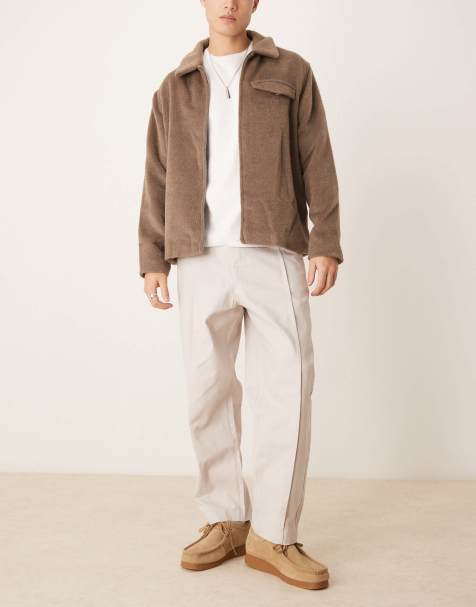 ASOS DESIGN balloon trousers with pintucks in grey - view 1