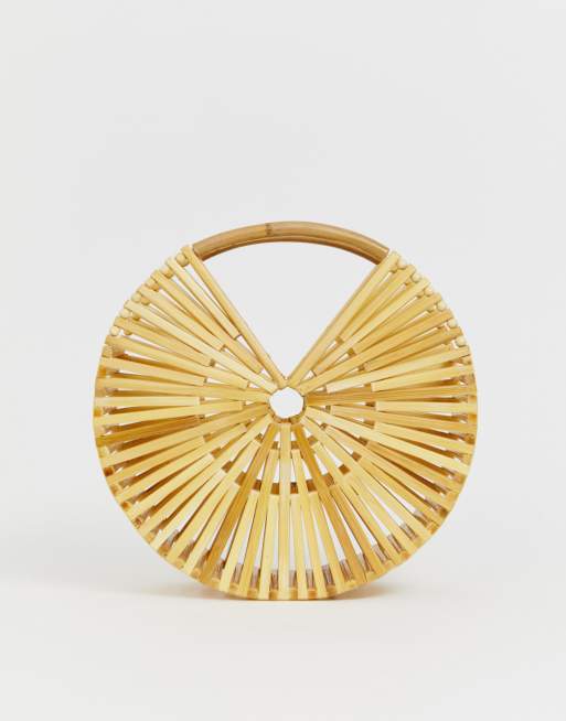 ASOS DESIGN bamboo circle bag