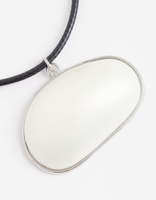 ASOS DESIGN – Band-Halskette mit Perlendetail in Schwarz und Weiß, 3 von 4