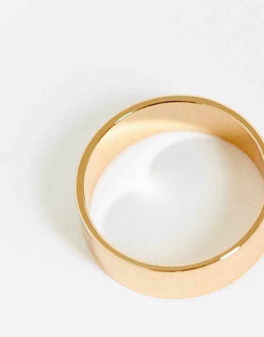 ASOS DESIGN band ring in gold tone, 2 of 4