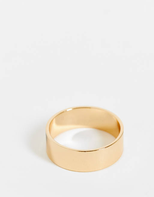 ASOS DESIGN band ring in gold tone, 4 of 4