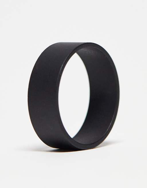 Plain on sale black ring