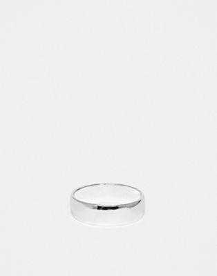 ASOS DESIGN band ring in silver tone - ASOS Price Checker