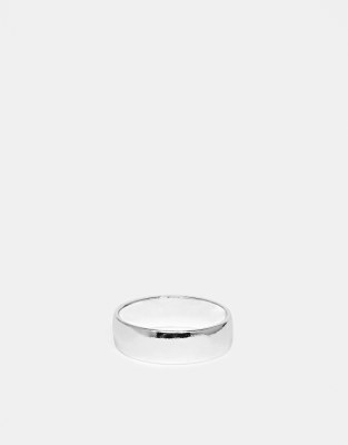 ASOS DESIGN band ring in silver tone - ASOS Price Checker