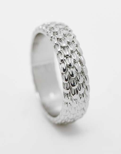 Silver hot sale mesh ring