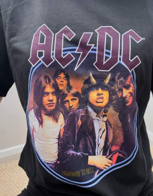 Korn Skjult Klassifikation ASOS DESIGN band t-shirt with ACDC print | ASOS