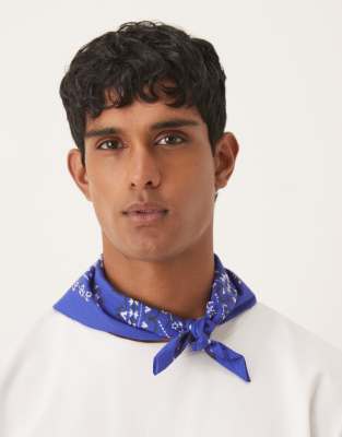 ASOS DESIGN - Bandana à motif cachemire - Bleu