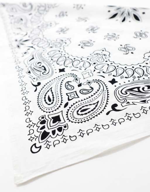 Floerns Sciarpa Bandana In Raso Di Seta Donna – Pizzo Quadrato Con Stampa Cachemire, Vintage E Morbido - 4