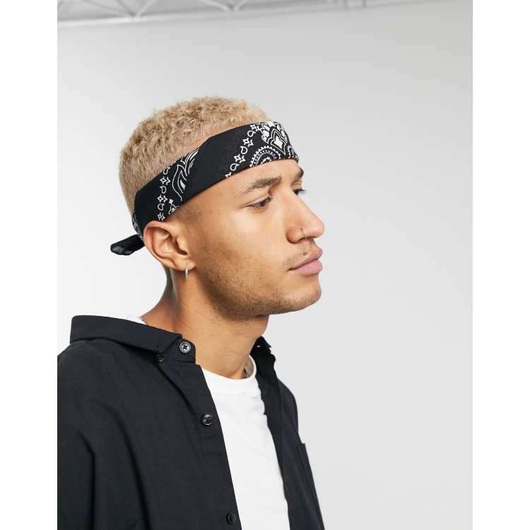 ASOS DESIGN Bandana In Organic Cotton With Red Paisley Print, $4, Asos