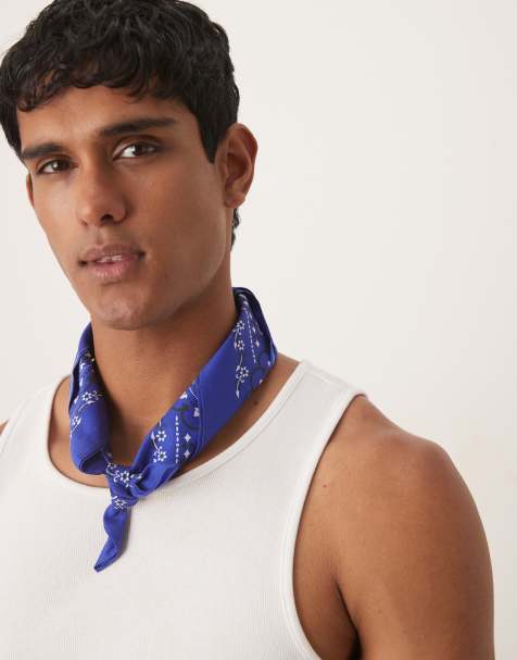 ASOS DESIGN – Bandana in Blau mit Paisleymuster - view 1