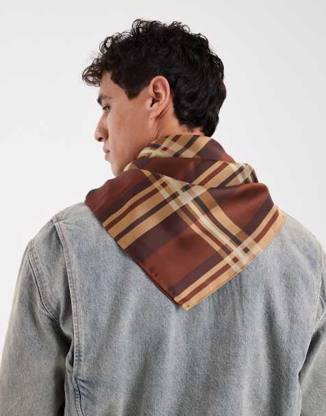 ASOS DESIGN - Bandana in raso con stampa a quadri - view 1