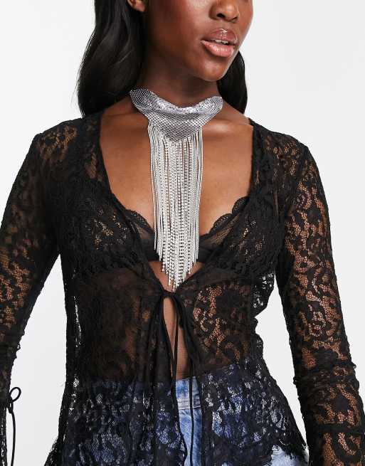 Chainmail Fringe Bralette