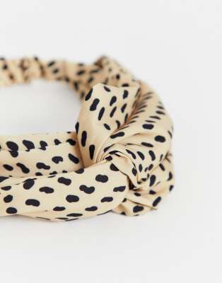 À Torsade Imprimé Devant Animal Asos Et Oversize Abstrait DesignBandeau PkuiOTXZ