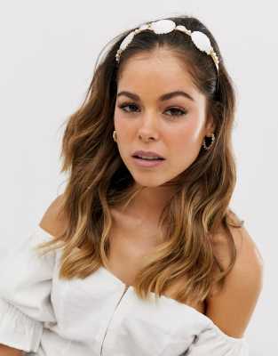 Faux Colorées Asos Et Coquillages DesignBandeau Avec Perles R5jL43qA