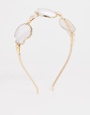Faux Colorées Asos Et Coquillages DesignBandeau Avec Perles R5jL43qA