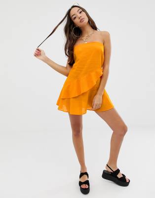 asos frill hem dress