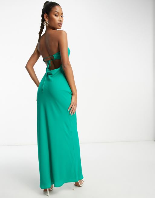 Bright green hotsell long dress