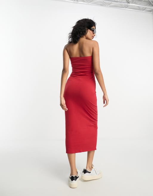 asos red bodycon dress Red Spaghetti Strap Bodycon Dress Midi Dress With Asos Red Bodycon Dress  Red Bodycon Spaghetti Strap