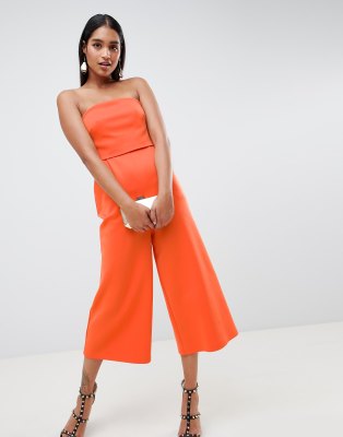 asos jumpsuit orange