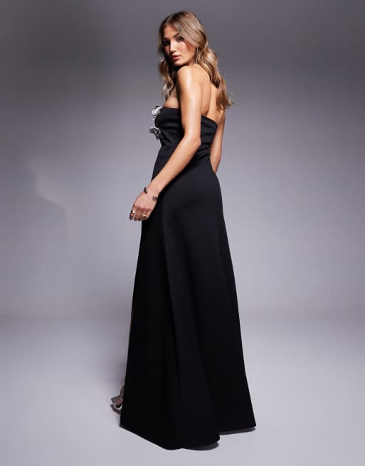 bridesmaid dresses with diamante detail Sherri Hill 55230 Royal Blue Strapless Prom Dress One Honey Royal Blue / 000 USA main image 1