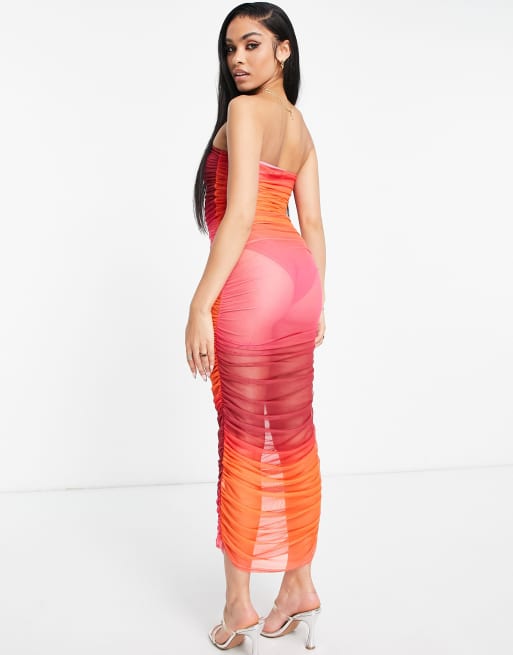 Ombre mesh dress sale