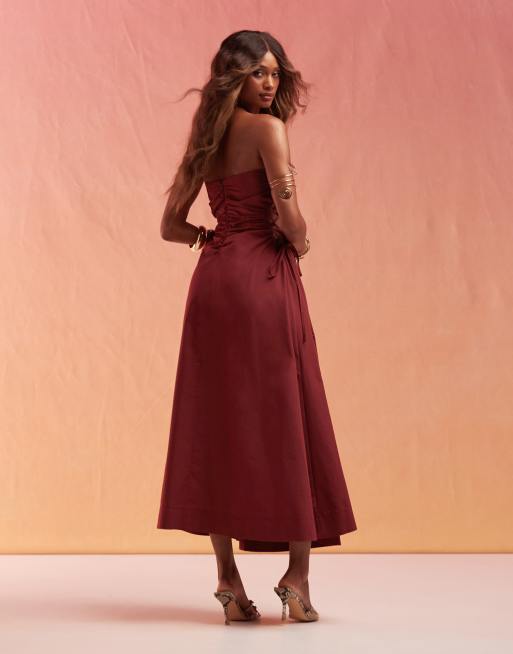 Asos bridesmaid dresses burgundy best sale