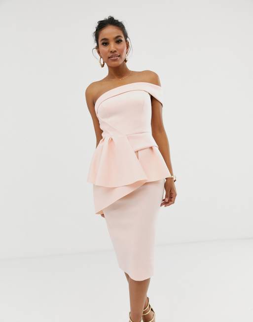 Peplum jurk discount