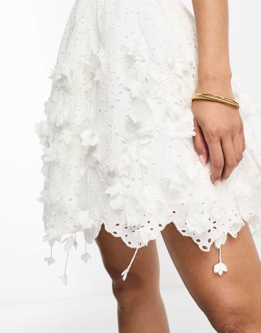 White skater skirt outlet asos