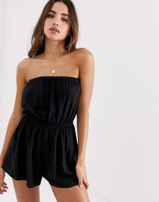 asos black playsuit