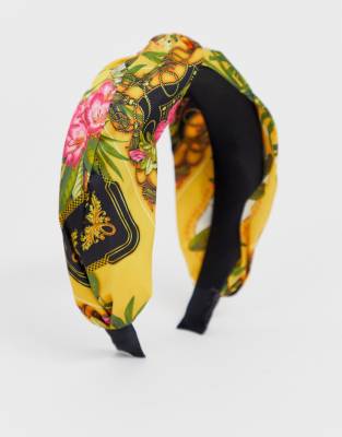 Imprimé Torsadé Foulard DesignBandeau Style Vintage Asos Le Sur Devant Avec OuTlPXZkiw