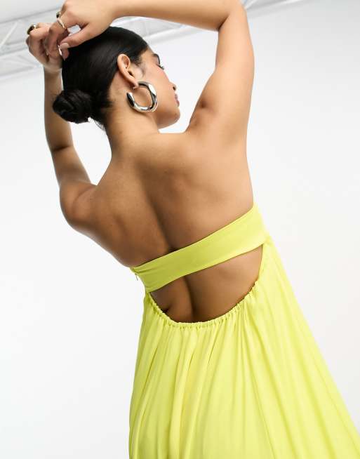 Orange & Yellow Polyester Trapeze Dress Design by TheRealB at