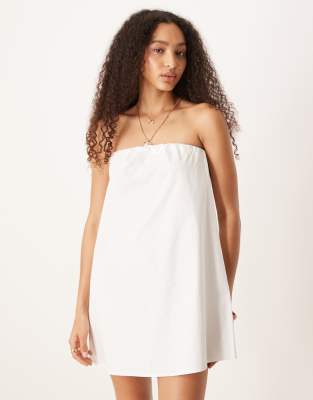 Asos Design Bandeau Trapeze Mini Dress