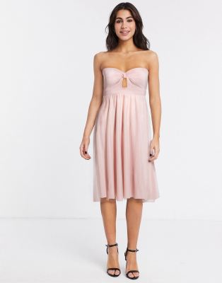 pink tulle skater dress