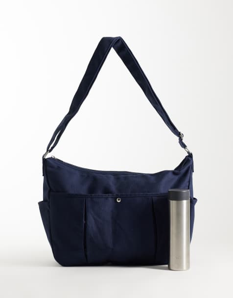 ASOS DESIGN - Bandolera azul utilitaria de lona - view 1