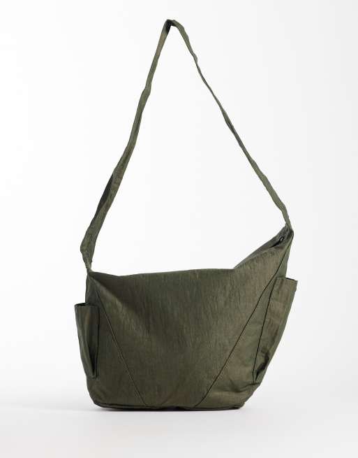 ASOS DESIGN - Bandolera verde oliva de nailon, 4 de 4
