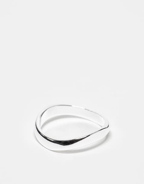 ASOS DESIGN - Båndring i sterlingsølv - view 1