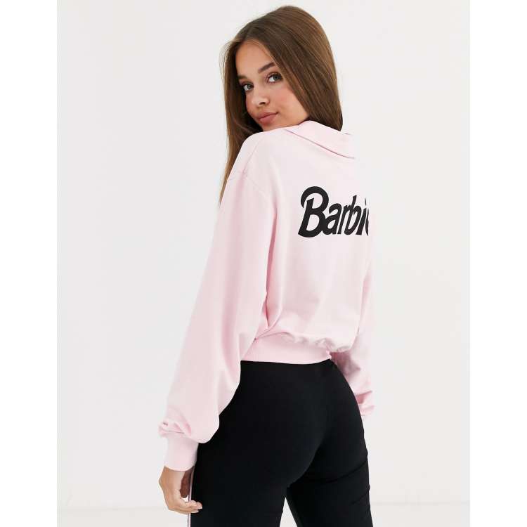 How to Make a Barbie Cropped Sweatshirt with Adidas Branding 