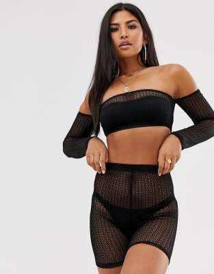 asos fishnet top