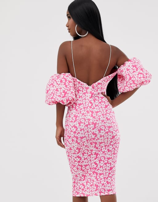 Asos bubble best sale sleeve dress