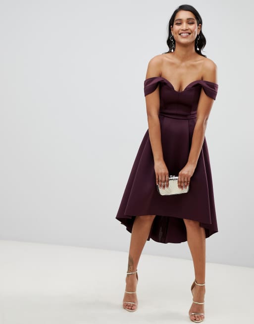 Asos bardot 2025 cold shoulder