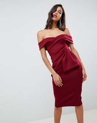 burgundy cut out dress