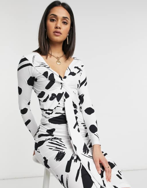 Asos bardot clearance midi dress